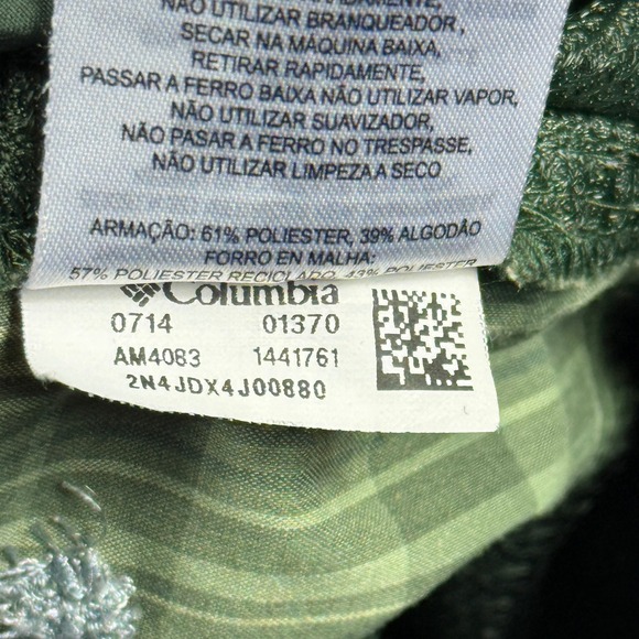 Columbia Omni-Wick Green Plaid Cargo Shorts Mens 40 Hiking Outdoor AM4083 - Picture 9 of 12